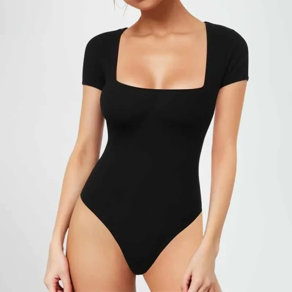 Spring Summer Short Sleeve Seamless Yoga Bodysuit