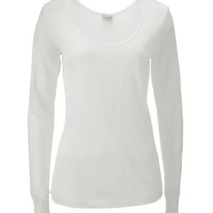 Women's Silk Pointelle, Long-Sleeve Scoopneck