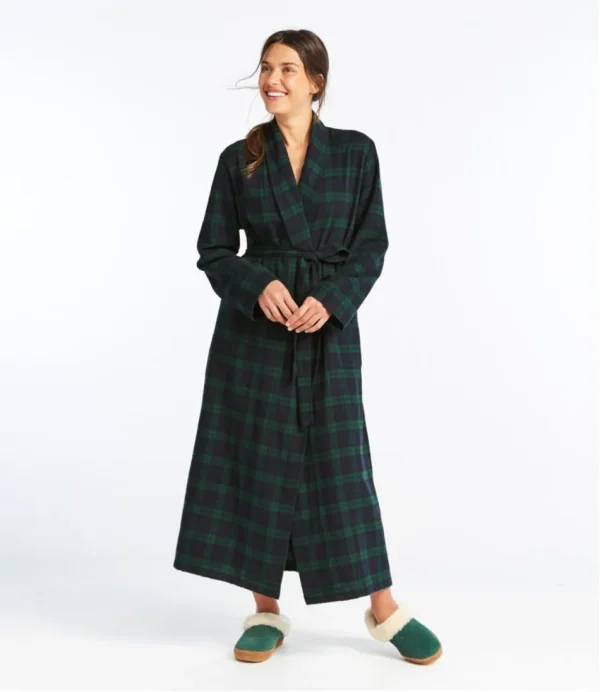 Women's Scotch Plaid Flannel Robe - Image 7