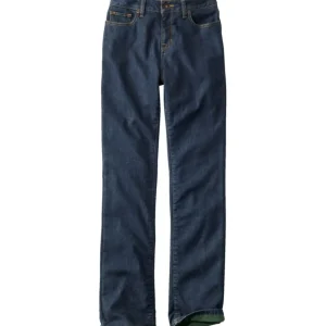Women's True Shape Jeans, High-Rise Straight-Leg Fleece-Lined