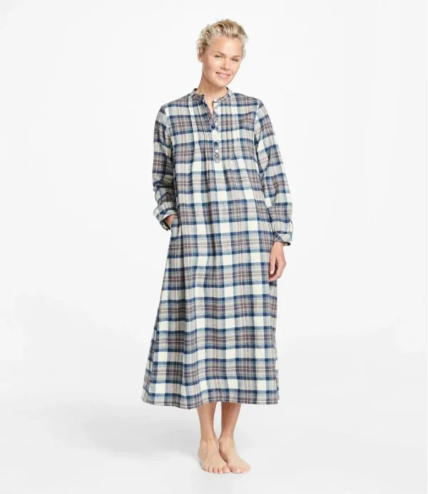 Women's Scotch Plaid Flannel Nightgown - Image 5