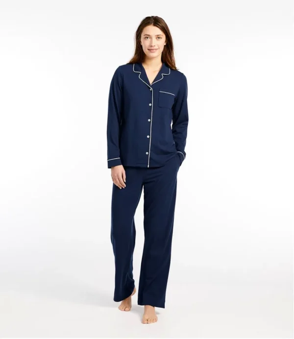 Women's Super-Soft Shrink-Free Pajama Set, Button-Front - Image 2