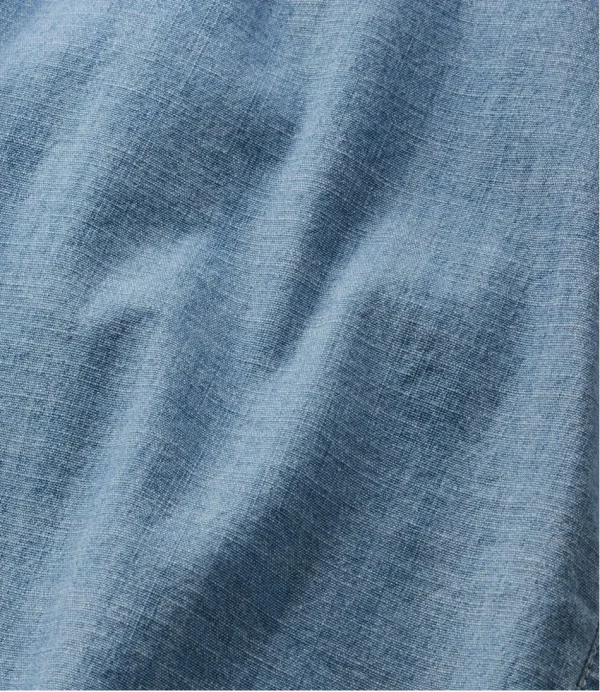 Women's Lakewashed Dock Shorts, Mid-Rise Chambray - Image 6