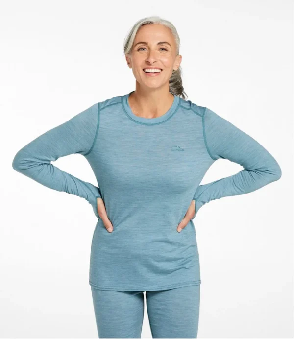 Women's Cresta Ultralight 150 Crew Top, Stripe - Image 2