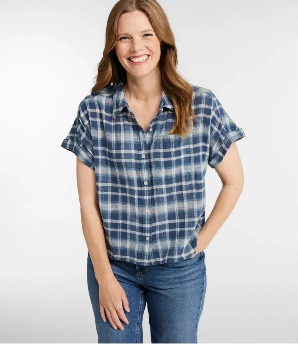 Women's L.L.Bean Day Breeze Shirt, Short-Sleeve Button-Front - Image 2
