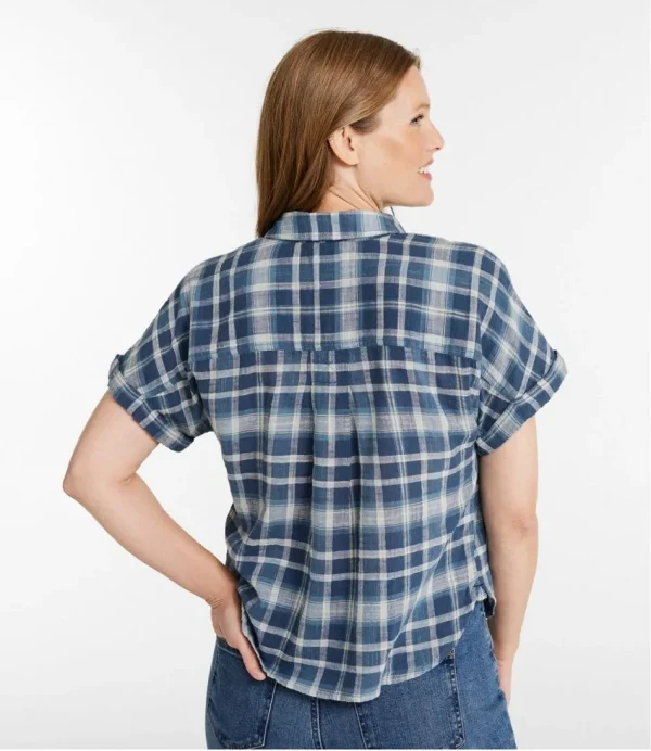 Women's L.L.Bean Day Breeze Shirt, Short-Sleeve Button-Front - Image 3